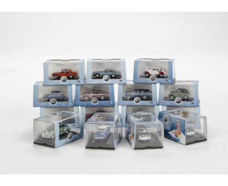 1:76 Oxford Diecast, twenty four models of automobile company vehicles, in original boxes, E, boxes VG-E (24)