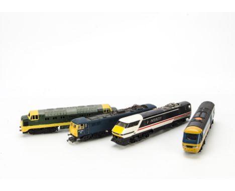 OO Gauge Diesel and Electric Locomotives by various makers: including Hornby-Dublo 2-rail 'Deltic' (partially repainted, coup