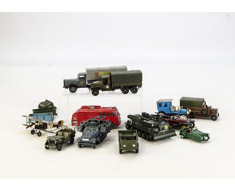 Plastic & Diecast Vehicles, including Cragstan Lincoln Cabriolet, Minialuxe Porsche, Dugu, Dinky Toys, Corgi Toys, Minic, Cre