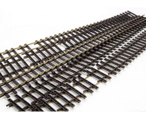 Fine-Scale 2-rail Gauge 1 Track by Peco: approx one dozen lengths of brass gauge 1 flexi-track by Peco or similar, together w