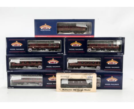 Bachmann OO Gauge Coaching Stock: including a 4-coach set 39-000W exclusive to 'Model Rail', 2 39-261 Miniature Buffet cars, 