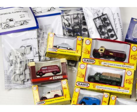 OO Scale Road Vehicles by Oxford Diecast Base Toys Classix and Others: approx 41 assorted cars, trucks and other vehicles in 