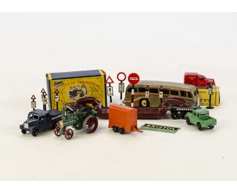 Various Diecast Vehicles, including Lesney Models of Yesteryear Fowler Showman's Engine, Dublo, Meccano and others, P-G (8)