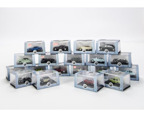 1:76 Oxford Diecast, twenty four models of automobile company vehicles, in original boxes, E, boxes VG-E (24)