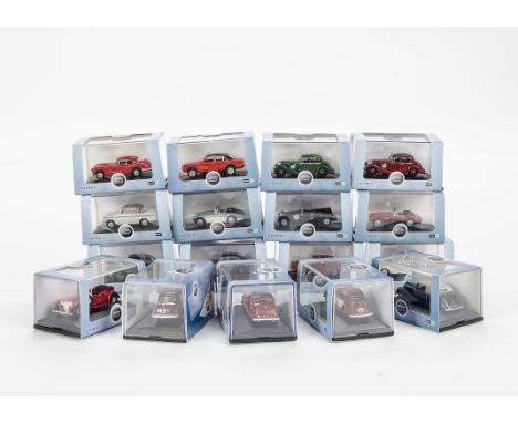 1:76 Oxford Diecast, twenty four models of automobile company vehicles, in original boxes, E, boxes G-E (24)