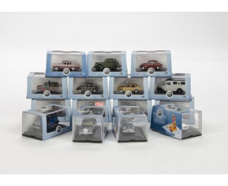 1:76 Oxford Diecast, twenty four models of automobile company vehicles, in original boxes, E, boxes VG-E (24)