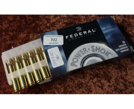 19 rounds of Federal .270 centre fire rifle ammunition (section 1 certificate required) 