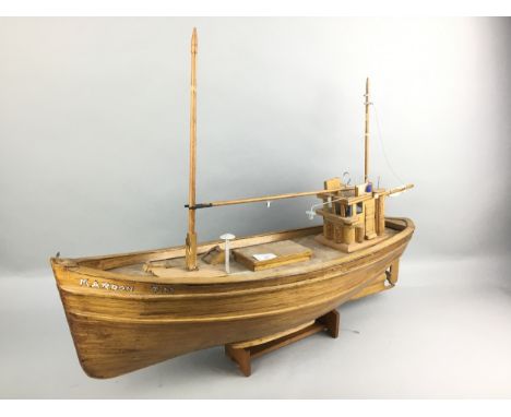MODEL OF A FISHING BOAT, NAMED MARDON, 72cm wide
