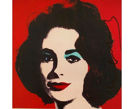 Andy WARHOL (1928-1987) (D'après) Liz,1964-1981Sérigraphie en couleur sur carton de l’Exposition « Andy Warhol- A Print Retro