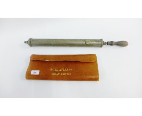 Vintage sprayer and a Road Atlas of Great Britain, (2) 