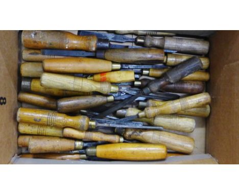 Carton containing vintage woodworking tool 
