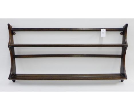 Ercol elm plate rack,  50 x 98cm 