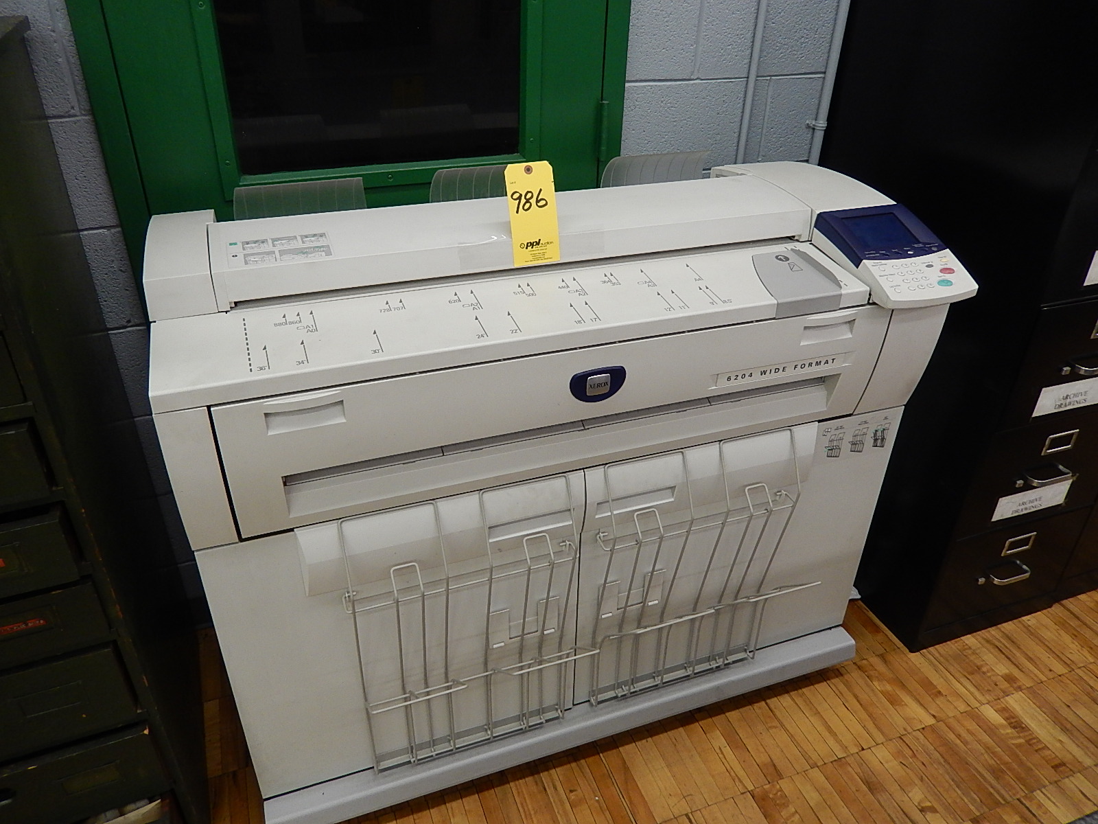 Xerox Model 6204 Wide Format Blueprint Copier, S/N N/A, 36 in. Wide x