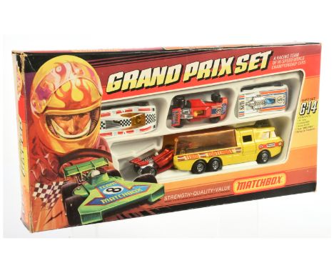 Matchbox Superfast G14 Grand Prix Gift Set comprising (1) 7b Hairy Hustler Streakers Issue - white body with red &amp; black 