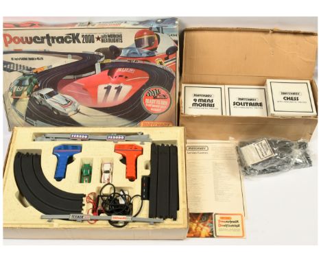 Matchbox Powertrack 2000 Racing Car set with Porsche and Corvette Racing Cars - used for demonstrations by Ex Matchbox Rep at