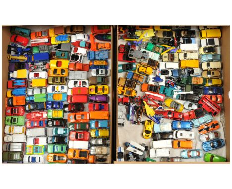 Matchbox, a mixed large unboxed group of Modern Issue Vehicles to include, Jeep Compass, Ford GT, Ambulance and others simila
