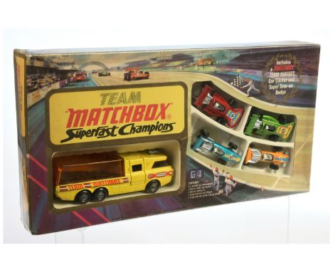 Matchbox Superfast G4 Team Matchbox Superfast Champions Racing Gift Set comprising (1) Super Kings K7 Team Matchbox Racing Ca