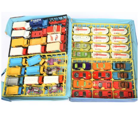 Matchbox Superfast 1970 issue 48-Car Carry Case to include mostly Superfast models - including ; 38 The Stingaroo, 45 BMW 3.0