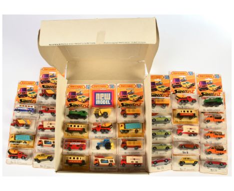 Matchbox Superfast BPMA-99 Pack A Road, Freight &amp; Farm theme retailers counter trade box containing 36 models including 2