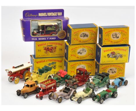 Matchbox and similar, a mixed group of Mainly Matchbox Models of Yesteryear to include, Y16 Spyker Veteran Automobile, Y5 Le-