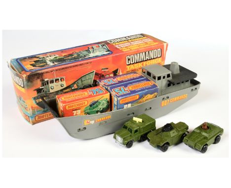 Matchbox Superfast G9 Commando Task Force Gift Set comprising 16a Badger Military Radar Truck - military green, dark green wi