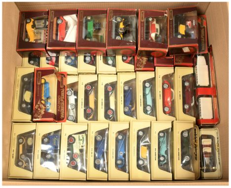 Matchbox Models of Yesteryear, a mixed boxed group of Cars and Commercials to include, YY10 Maserati 250F, Y24 Bugatti T44, Y