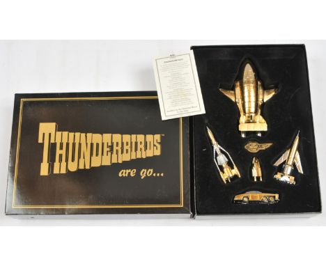 Matchbox Collectables TB54321 "Thunderbirds Are Go" - 6 piece Collectors Set comprising gold plated models - contents appear 