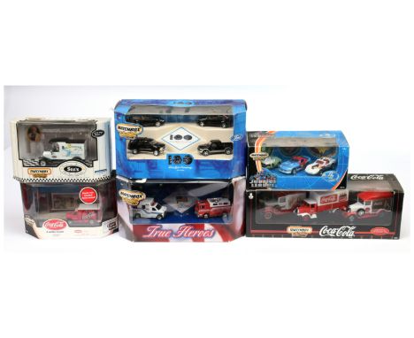 Matchbox Collectibles, a mixed boxed group to include, Ford Motor Company 100 Years, B6770 Justice League 3 Car Pack, 1998 Fo