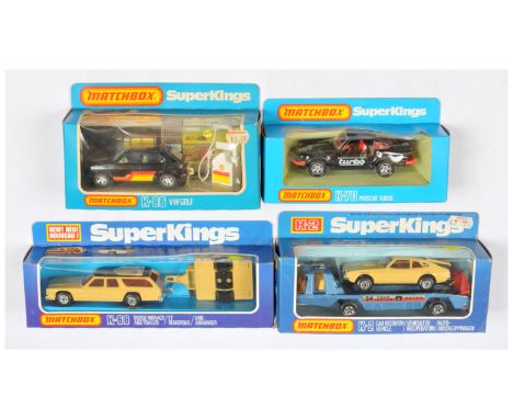 Matchbox Super Kings, a mixed boxed group of Cars to include, (1) &nbsp;K68 Dodge Monaco And Trailer Set - Deep Cream and bro