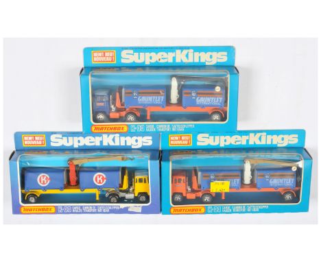 Matchbox Super Kings, a mixed boxed group of Cargo Vehicles to include, (1) K33 Scammell Crusader Articulated Cargo Hauler "G