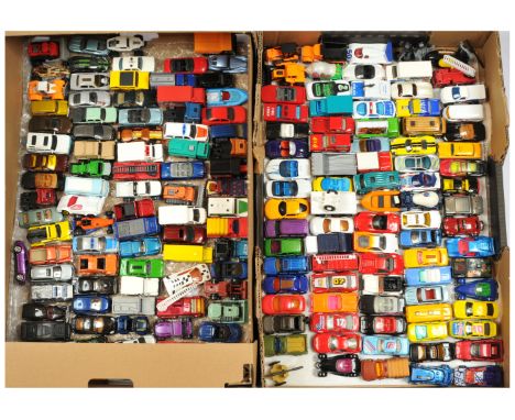 Matchbox, a mixed large unboxed group of Modern Issue Vehicles to include, Lamborghini Coutach, Mercedes-Benz Police Car, Dod