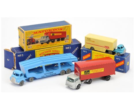 Matchbox Major Pack group (1) Accessory Pack A2 Bedford Articulated Car Transporter with metal wheels&nbsp; (2)&nbsp; M2 Bedf