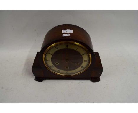 EARLY 20TH CENTURY DOME TOP MANTEL CLOCK