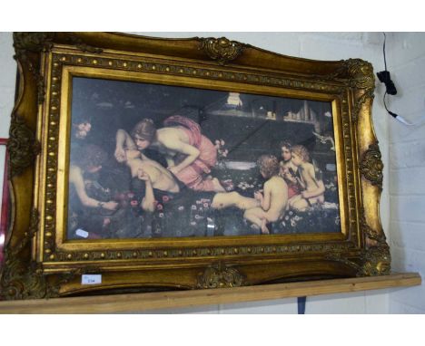 CLASSICAL PRINT SET IN LARGE GILT FRAME