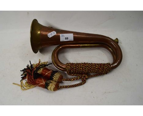 COPPER MILITARY BUGLE