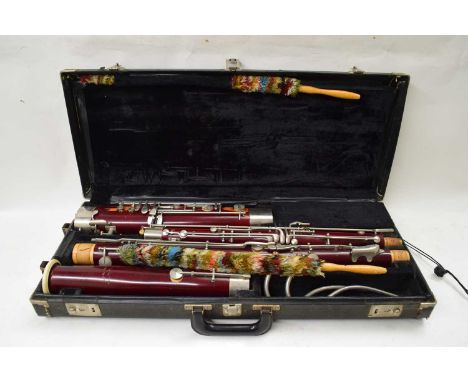 CASED BASSOON WITH CLEANING RODS