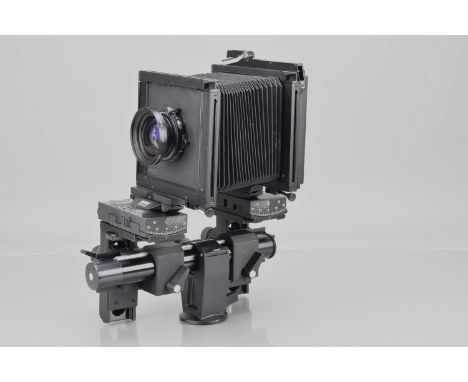 A Sinar P2 Monorail Camera, serial no 70225, body G-VG, all moves freely, with Schneider Kreuznach Symmar-S 210mm f/5.6 MC le