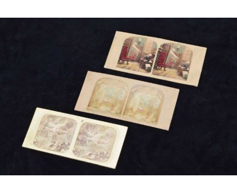 Ghost Stereo Cards, The Ghost in the Stereoscope (1), Soldier's dream, Highlander's uniform (1) and Goodma 'A Ghost', 1860s, 
