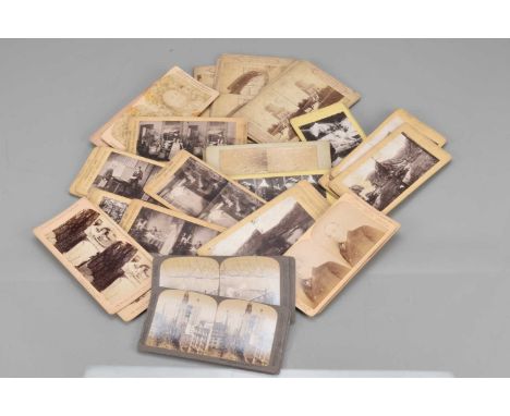 A Group of Stereoscopic Cards, including six Stereoscopic Art Series, of The Garfield Monument Ohio, The Elevated Railroad Ne