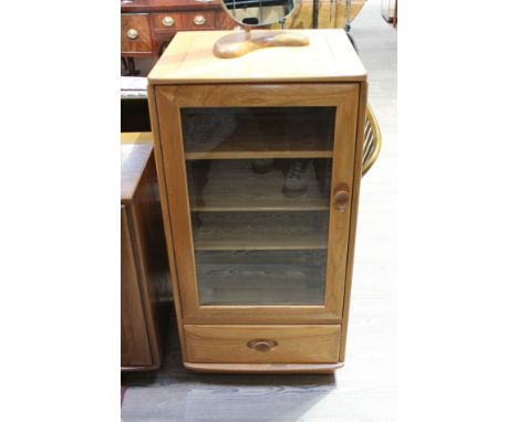 An Ercol blonde elm hifi cabinet.  Condition - good, general wear.