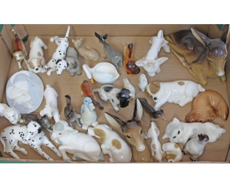 A quantity of mainly Midwinter pottery animals.  