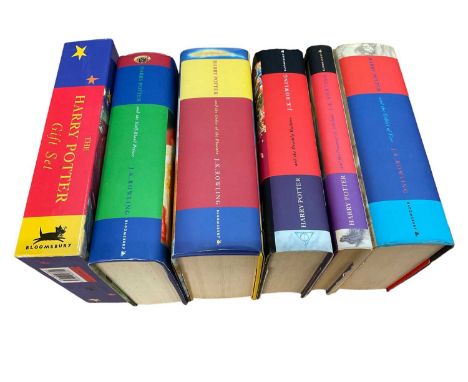 J K Rowling - Harry Potter, hardback first editions, including Prisoner of Azkaban, Goblet of Fire, Order of the Pheonix, Hal