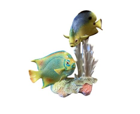 Goebel ornament of two colourful fish, numbered 86 813 25