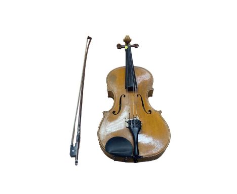 Viola by V H Bradnam, Upminster, cased with bowtotal Length of back 43cm (17inches), length excluding button 42cm (16.5 inche