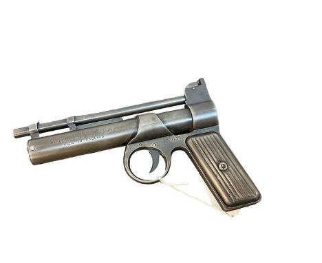 Vintage Webley Junior .177 air pistol with fluted metal gripsGood original working condition