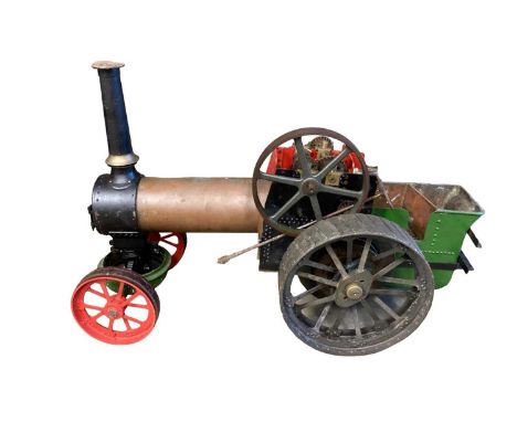 Live steam 1½ William Alchin traction engine Royal Chester single cylinder. Damage to chimney, professionally made boiler mis