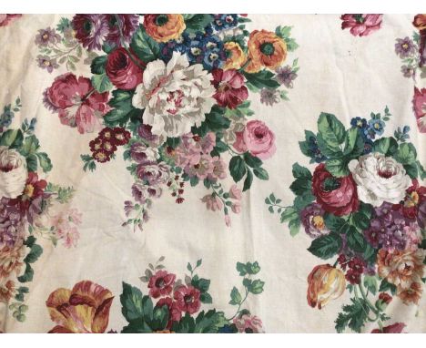 19th century and later English and French fabrics, including curtains, large cushion covers. Sanderson Pangbourne and small p