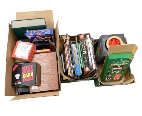 Collection of magic kits and books, including Paul Daniels, Marvin's Magic, etc