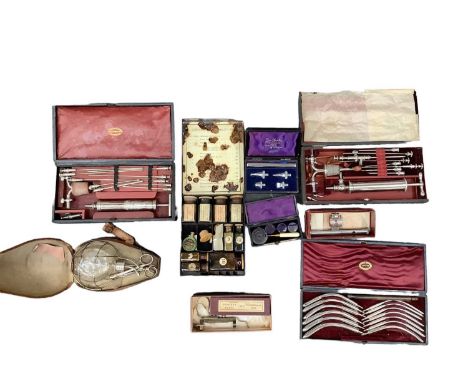 Large collection of vintage medical equipment (2 boxes)