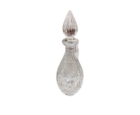 Bohemian Crystal decanter and stopper, boxed
